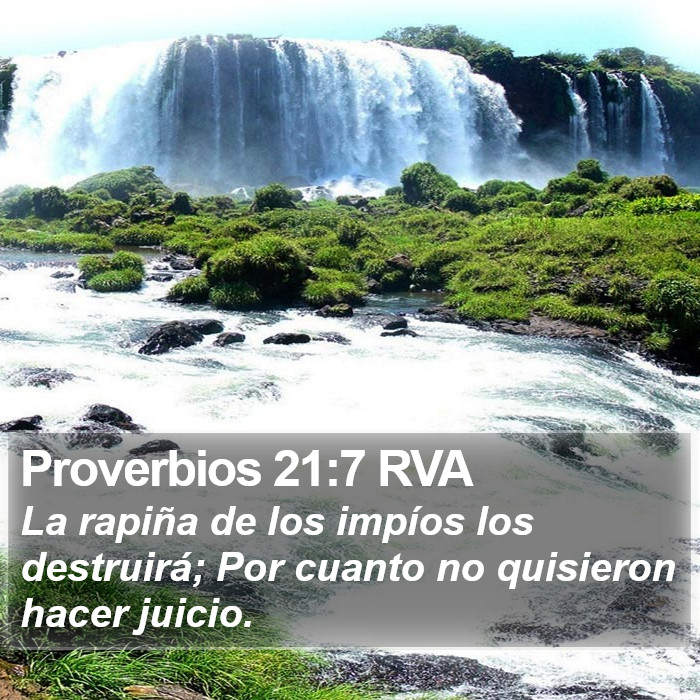 Proverbios 21:7 RVA Bible Study