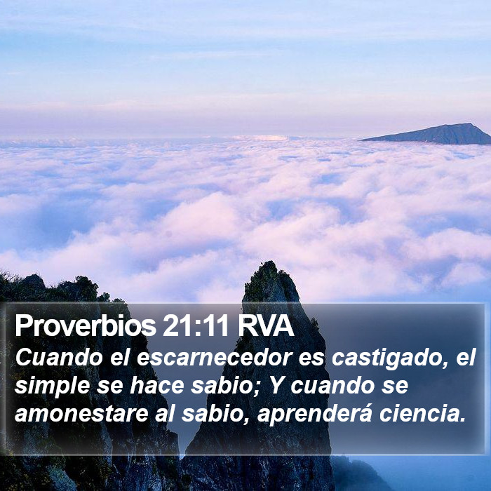 Proverbios 21:11 RVA Bible Study