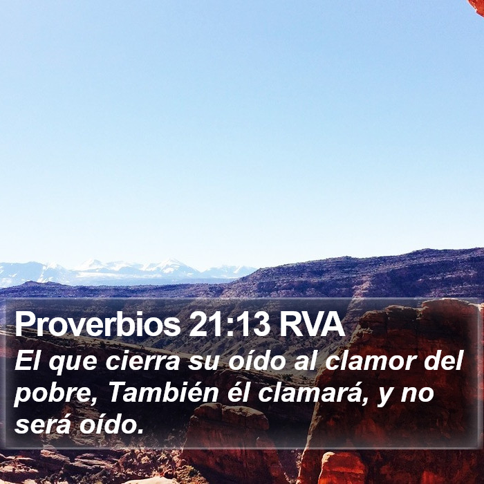 Proverbios 21:13 RVA Bible Study