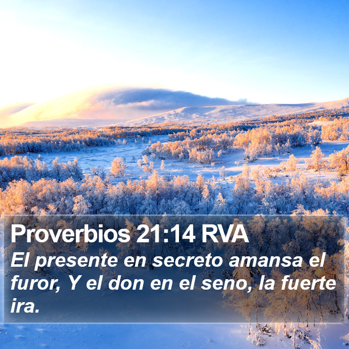 Proverbios 21:14 RVA Bible Study