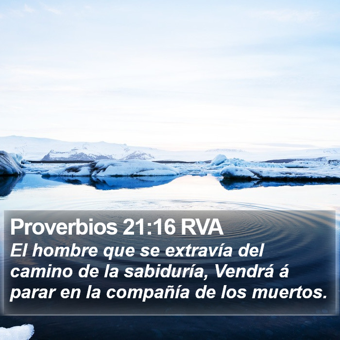 Proverbios 21:16 RVA Bible Study