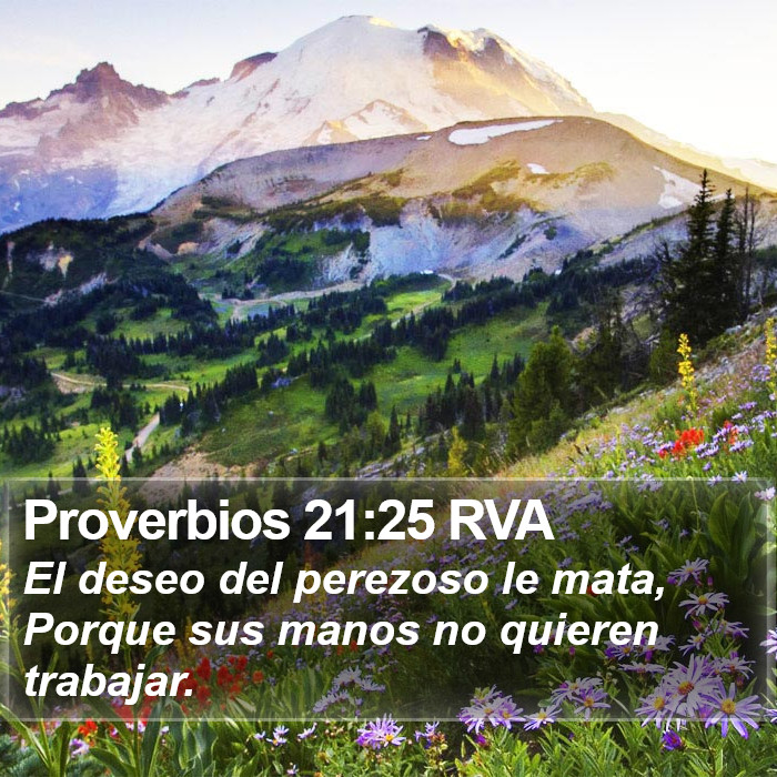 Proverbios 21:25 RVA Bible Study