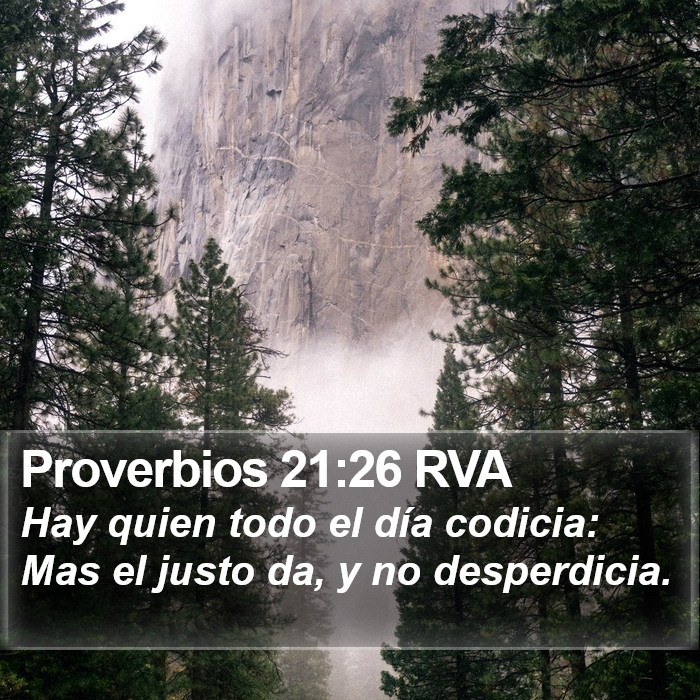 Proverbios 21:26 RVA Bible Study