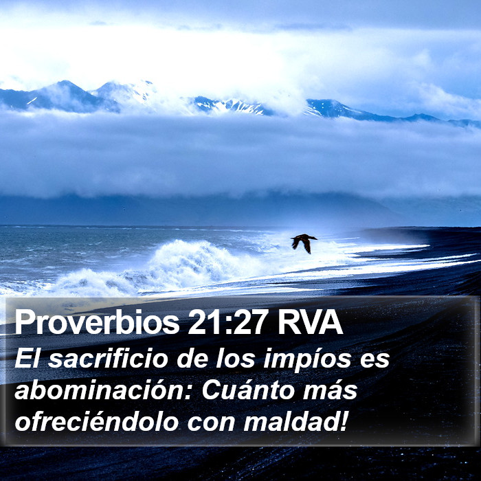 Proverbios 21:27 RVA Bible Study