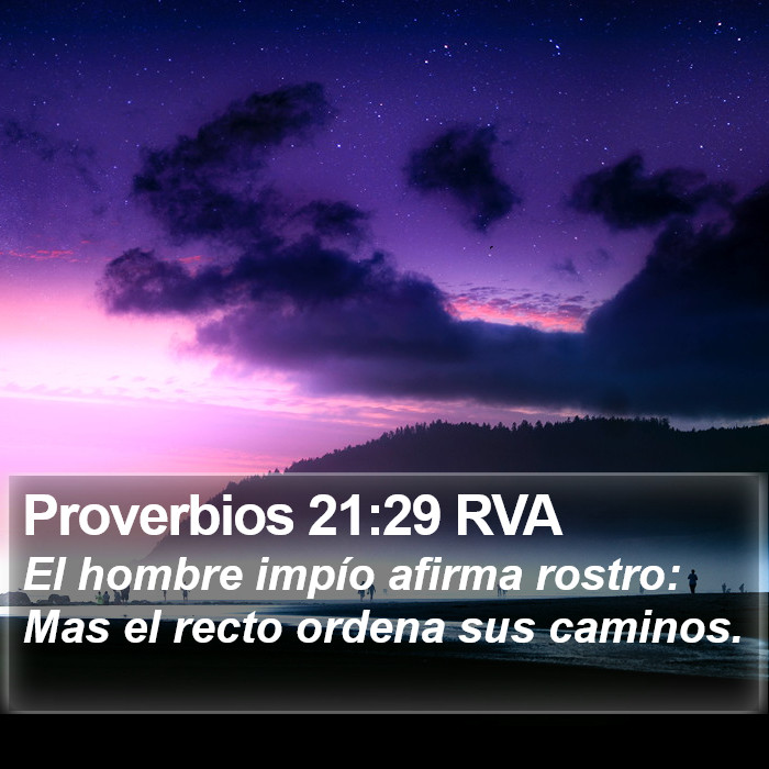 Proverbios 21:29 RVA Bible Study