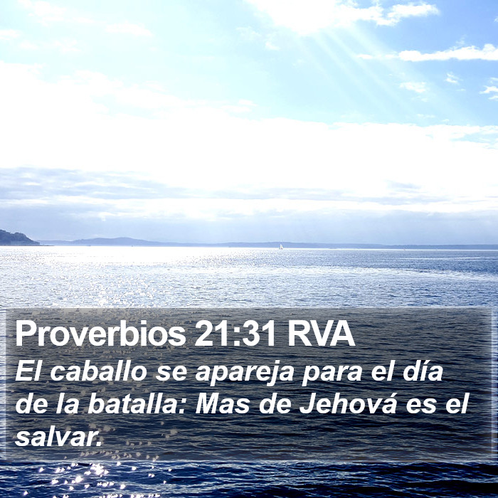 Proverbios 21:31 RVA Bible Study