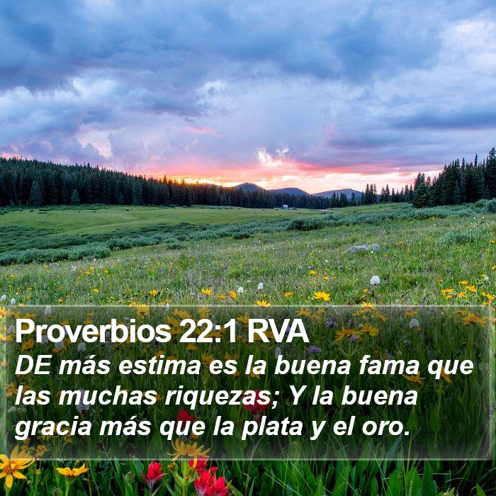 Proverbios 22:1 RVA Bible Study