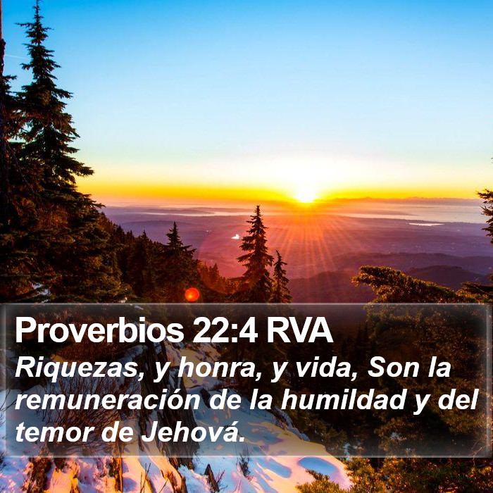 Proverbios 22:4 RVA Bible Study