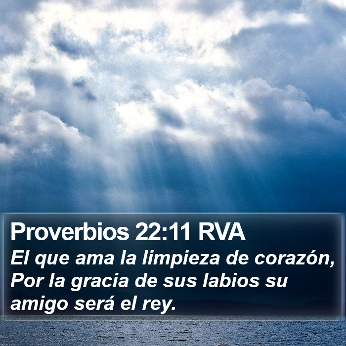 Proverbios 22:11 RVA Bible Study