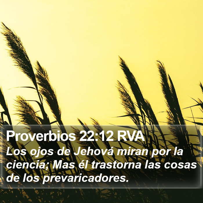 Proverbios 22:12 RVA Bible Study