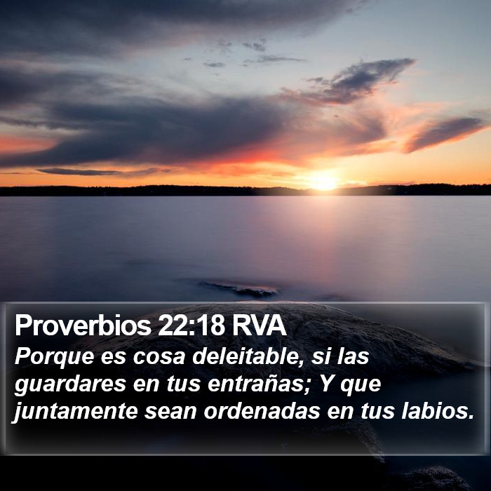 Proverbios 22:18 RVA Bible Study