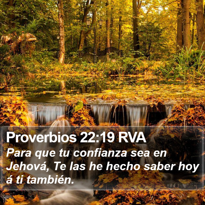 Proverbios 22:19 RVA Bible Study