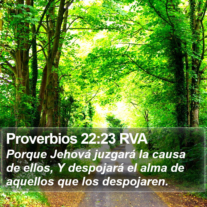 Proverbios 22:23 RVA Bible Study