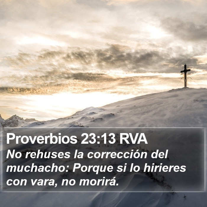 Proverbios 23:13 RVA Bible Study