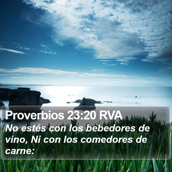 Proverbios 23:20 RVA Bible Study