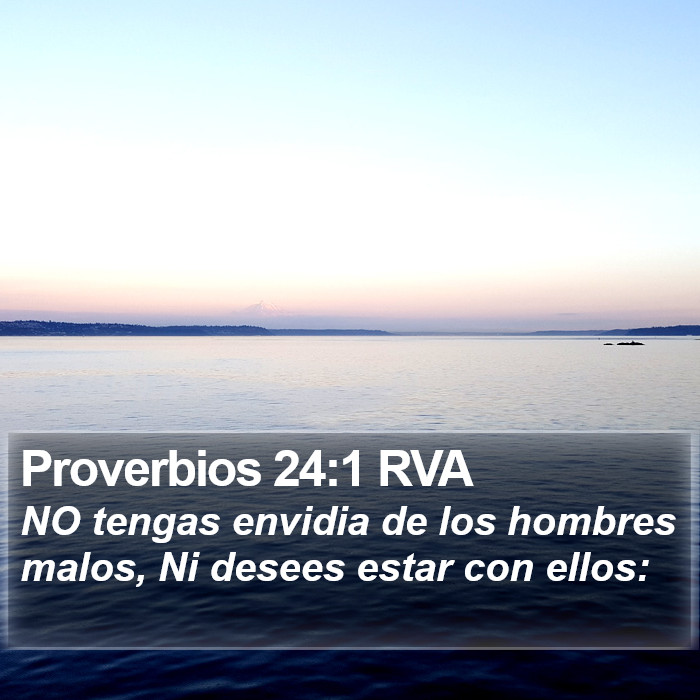 Proverbios 24:1 RVA Bible Study