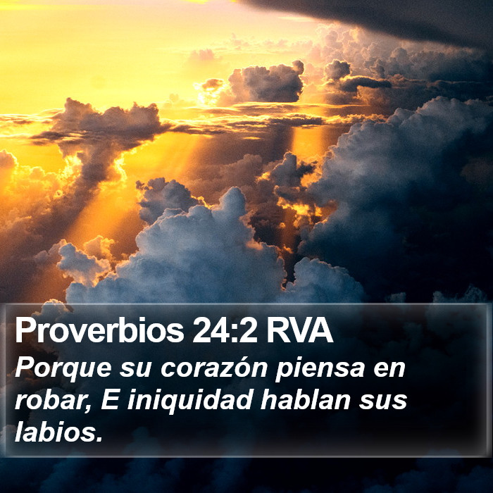 Proverbios 24:2 RVA Bible Study