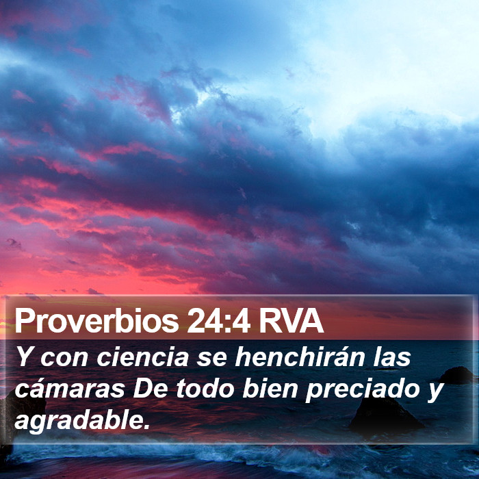 Proverbios 24:4 RVA Bible Study