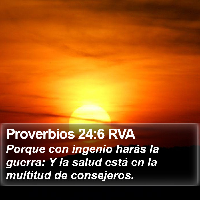 Proverbios 24:6 RVA Bible Study