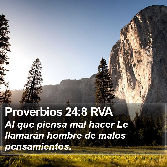 Proverbios 24:8 RVA Bible Study