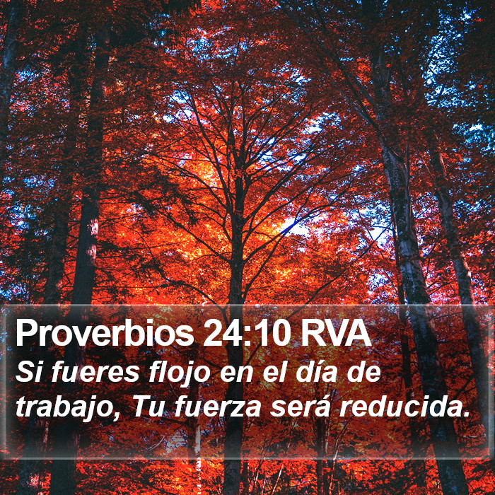 Proverbios 24:10 RVA Bible Study