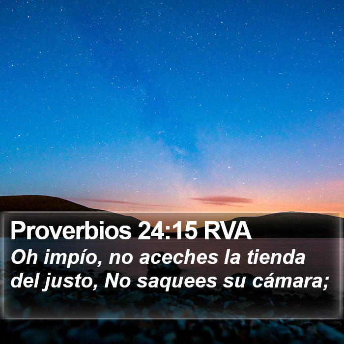 Proverbios 24:15 RVA Bible Study