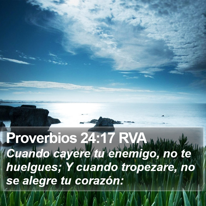 Proverbios 24:17 RVA Bible Study