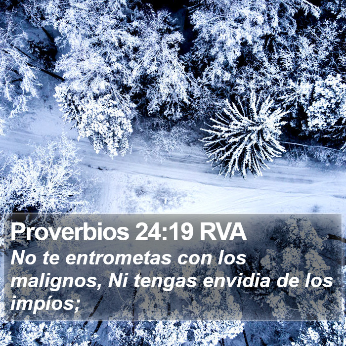 Proverbios 24:19 RVA Bible Study