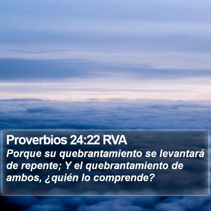 Proverbios 24:22 RVA Bible Study