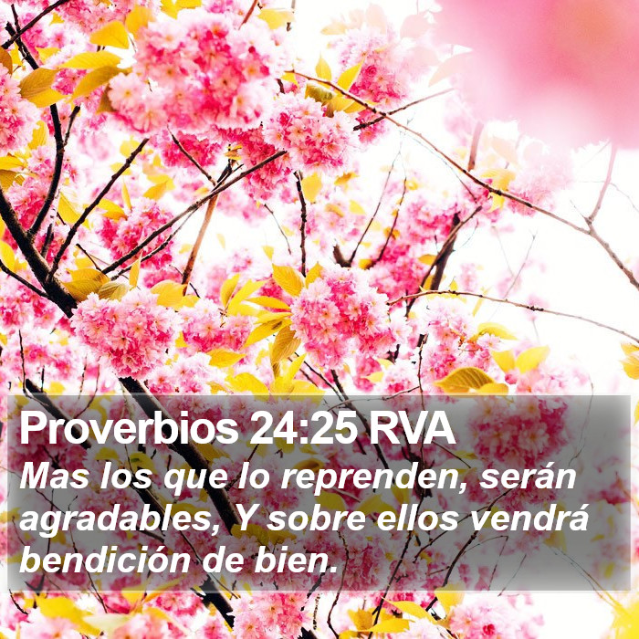 Proverbios 24:25 RVA Bible Study