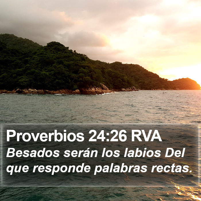 Proverbios 24:26 RVA Bible Study