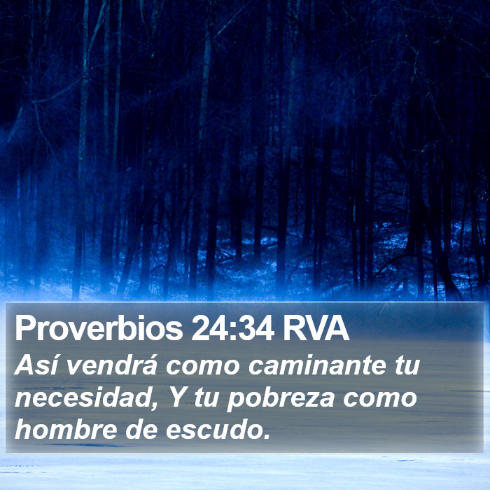 Proverbios 24:34 RVA Bible Study