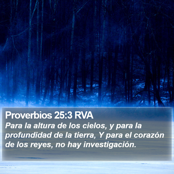 Proverbios 25:3 RVA Bible Study