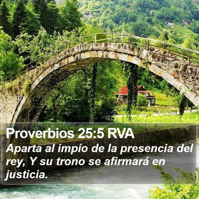 Proverbios 25:5 RVA Bible Study