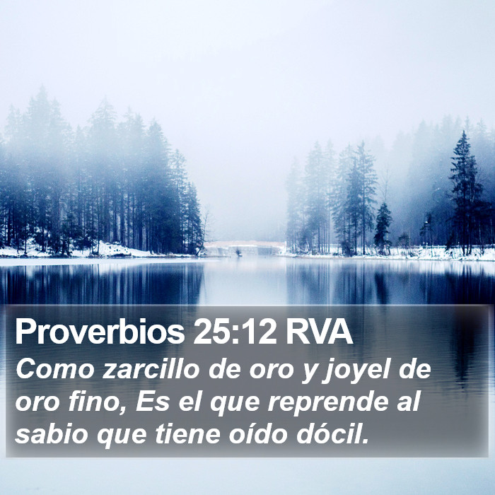 Proverbios 25:12 RVA Bible Study