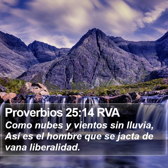 Proverbios 25:14 RVA Bible Study