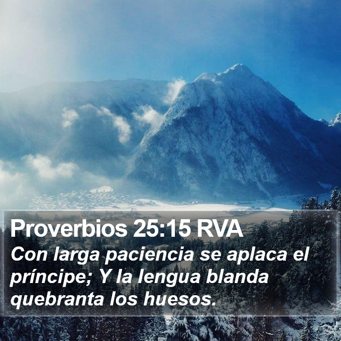 Proverbios 25:15 RVA Bible Study