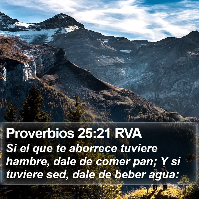 Proverbios 25:21 RVA Bible Study