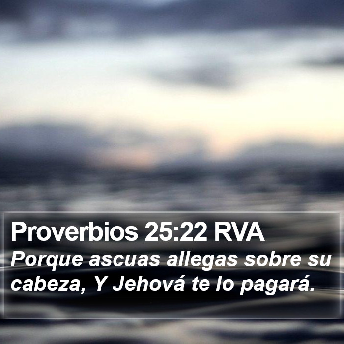 Proverbios 25:22 RVA Bible Study