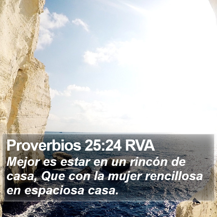 Proverbios 25:24 RVA Bible Study