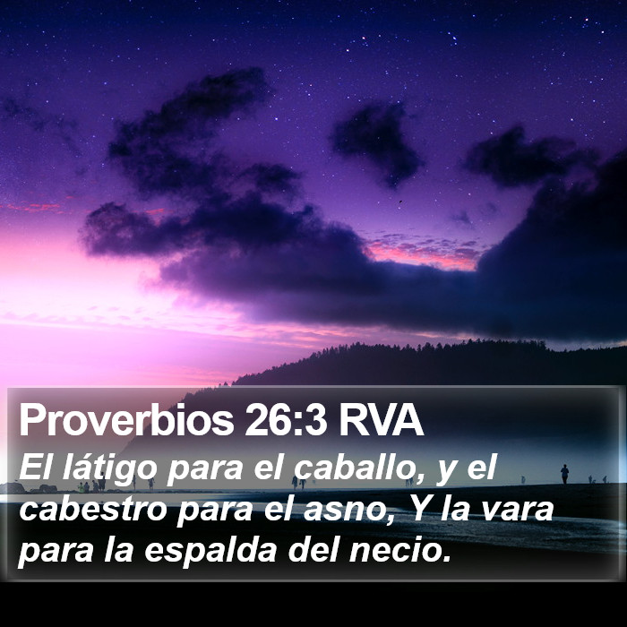 Proverbios 26:3 RVA Bible Study