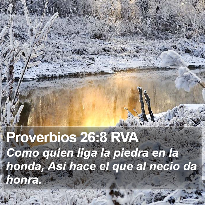 Proverbios 26:8 RVA Bible Study