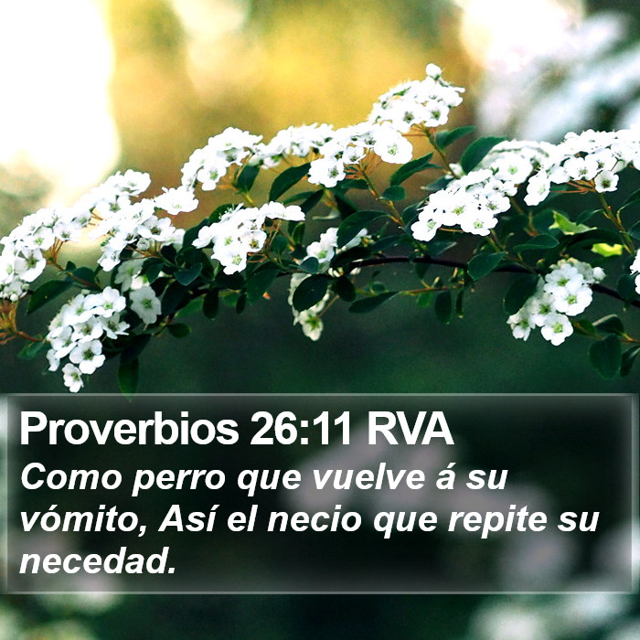 Proverbios 26:11 RVA Bible Study