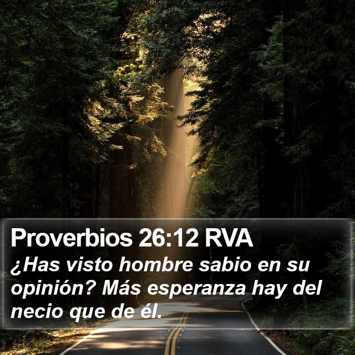 Proverbios 26:12 RVA Bible Study