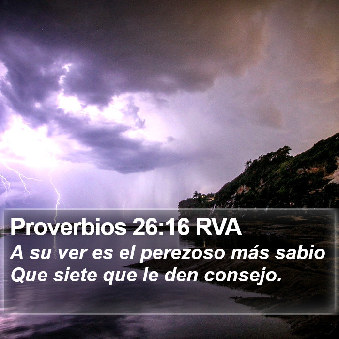 Proverbios 26:16 RVA Bible Study