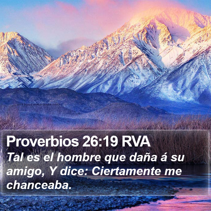 Proverbios 26:19 RVA Bible Study