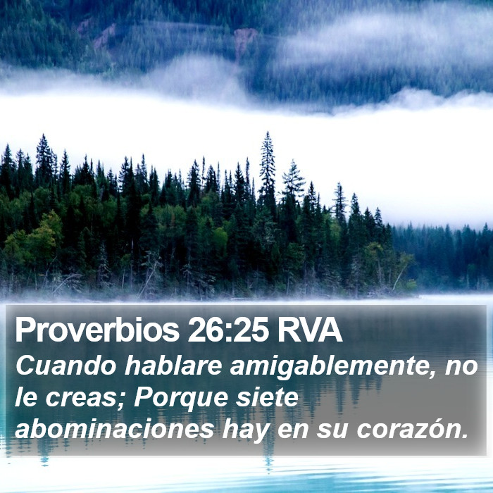 Proverbios 26:25 RVA Bible Study