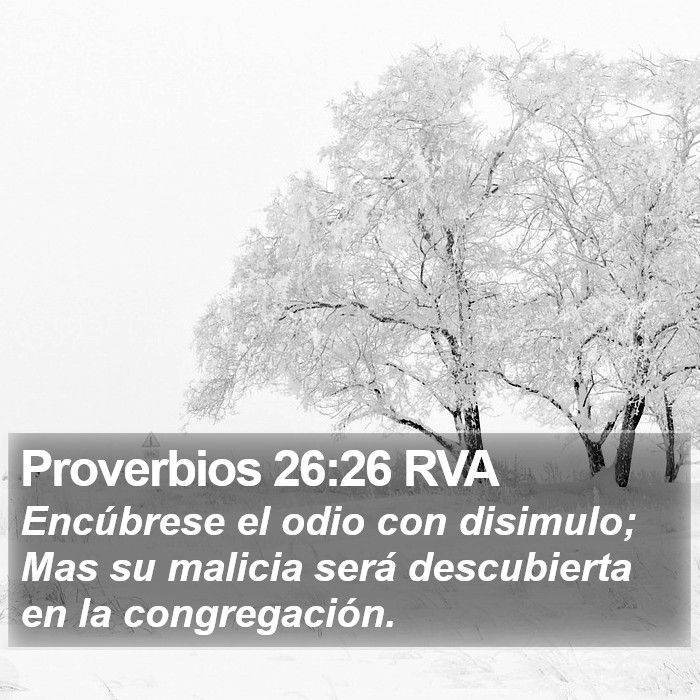 Proverbios 26:26 RVA Bible Study