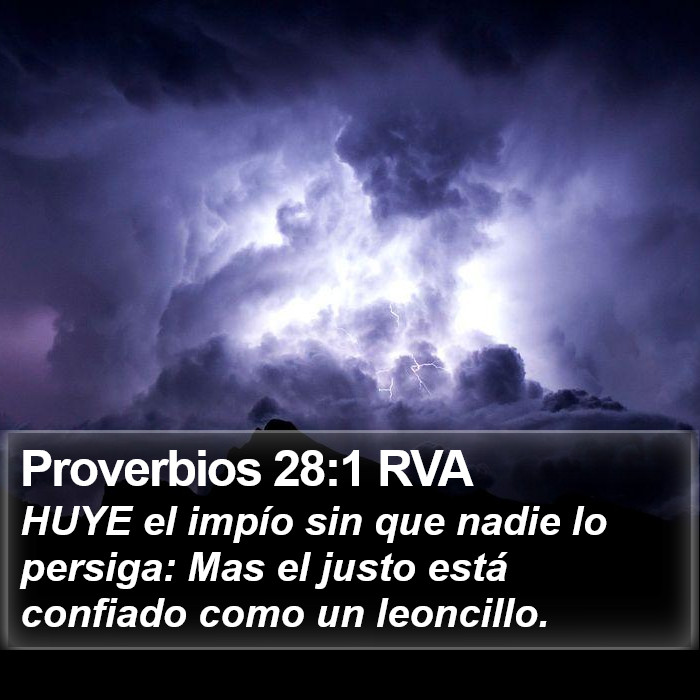 Proverbios 28:1 RVA Bible Study