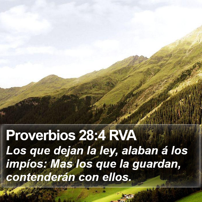 Proverbios 28:4 RVA Bible Study